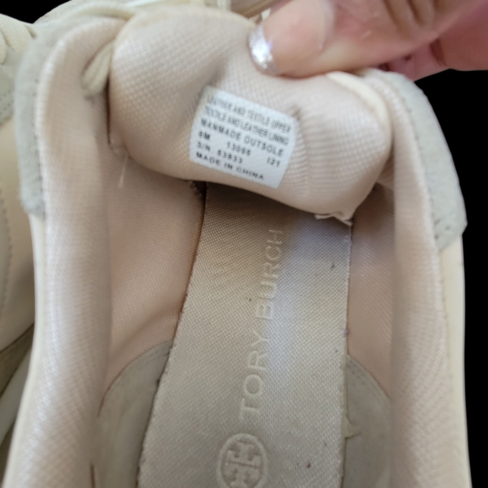 Tory Burch Womens Good Luck trainer fashion sneakers Sz 9 - Picture 6 of 9
